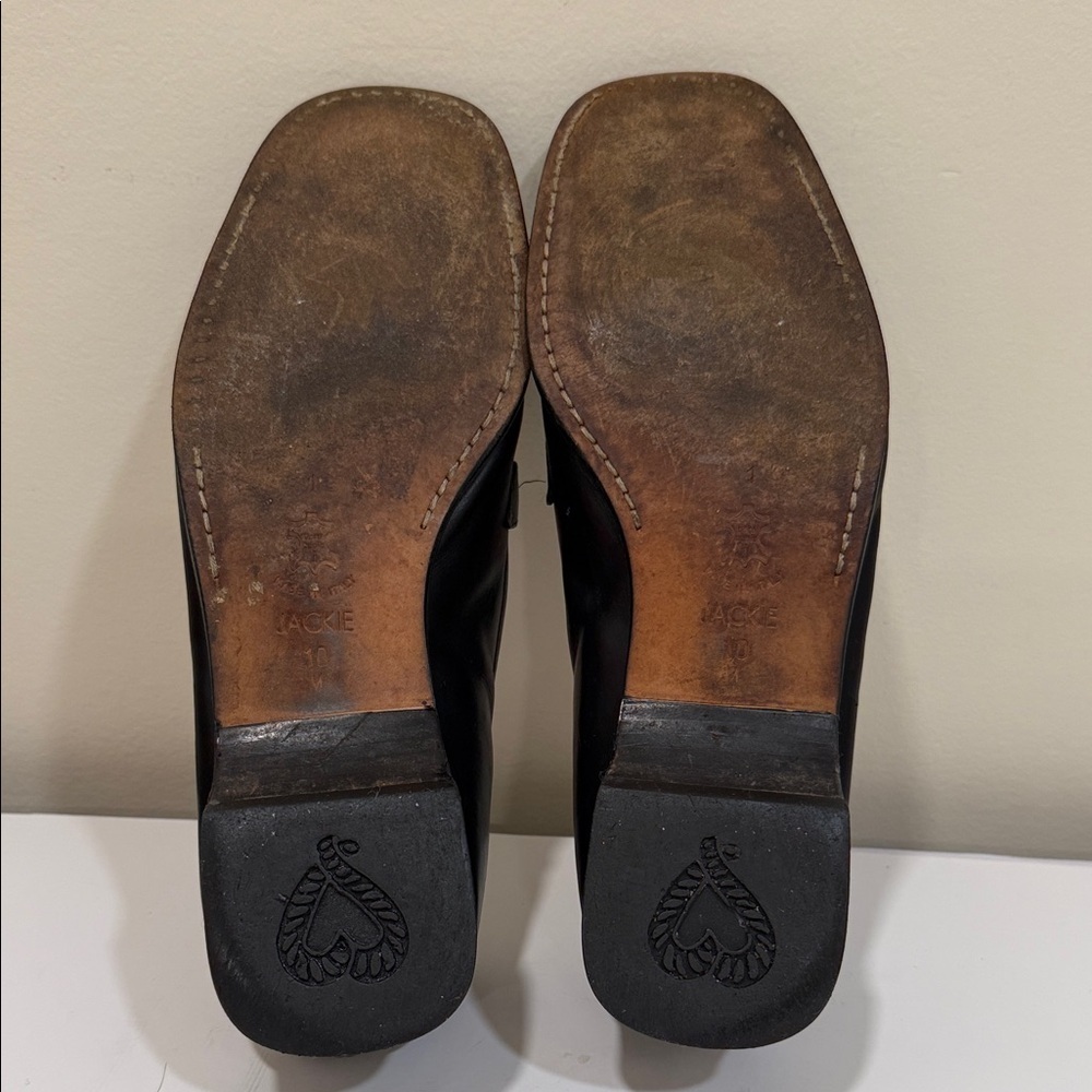 Brighton Black Loafers with Silver Accents - Picture 7 of 7